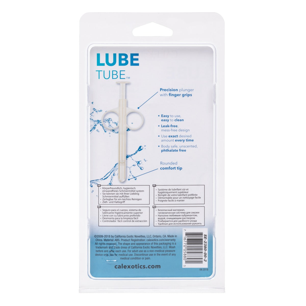 California Exotics Lube Tube (Includes 2) Clear