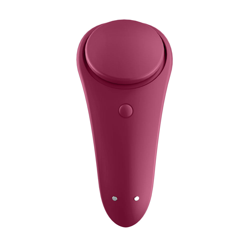 Satisfyer Sexy Secret Panty Vibrator - Wine Red