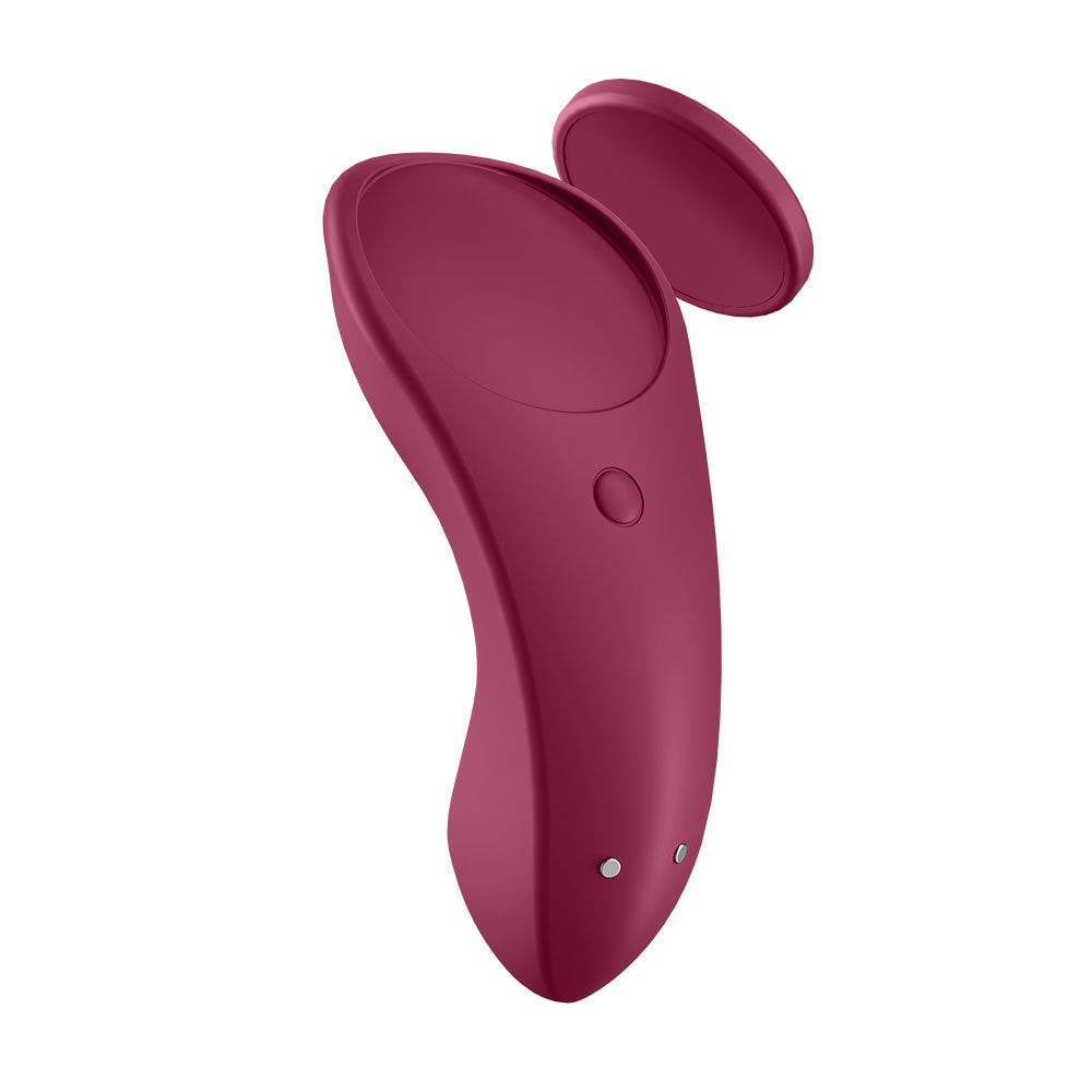 Satisfyer Sexy Secret Panty Vibrator - Wine Red