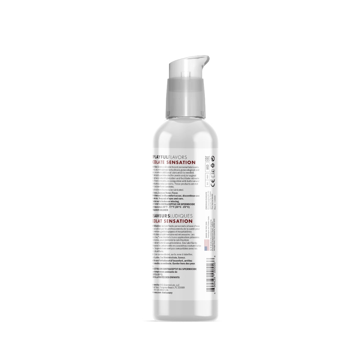 Swiss Navy 4 In 1 Chocolate Sensation Flavoured Water Based Lube 4oz