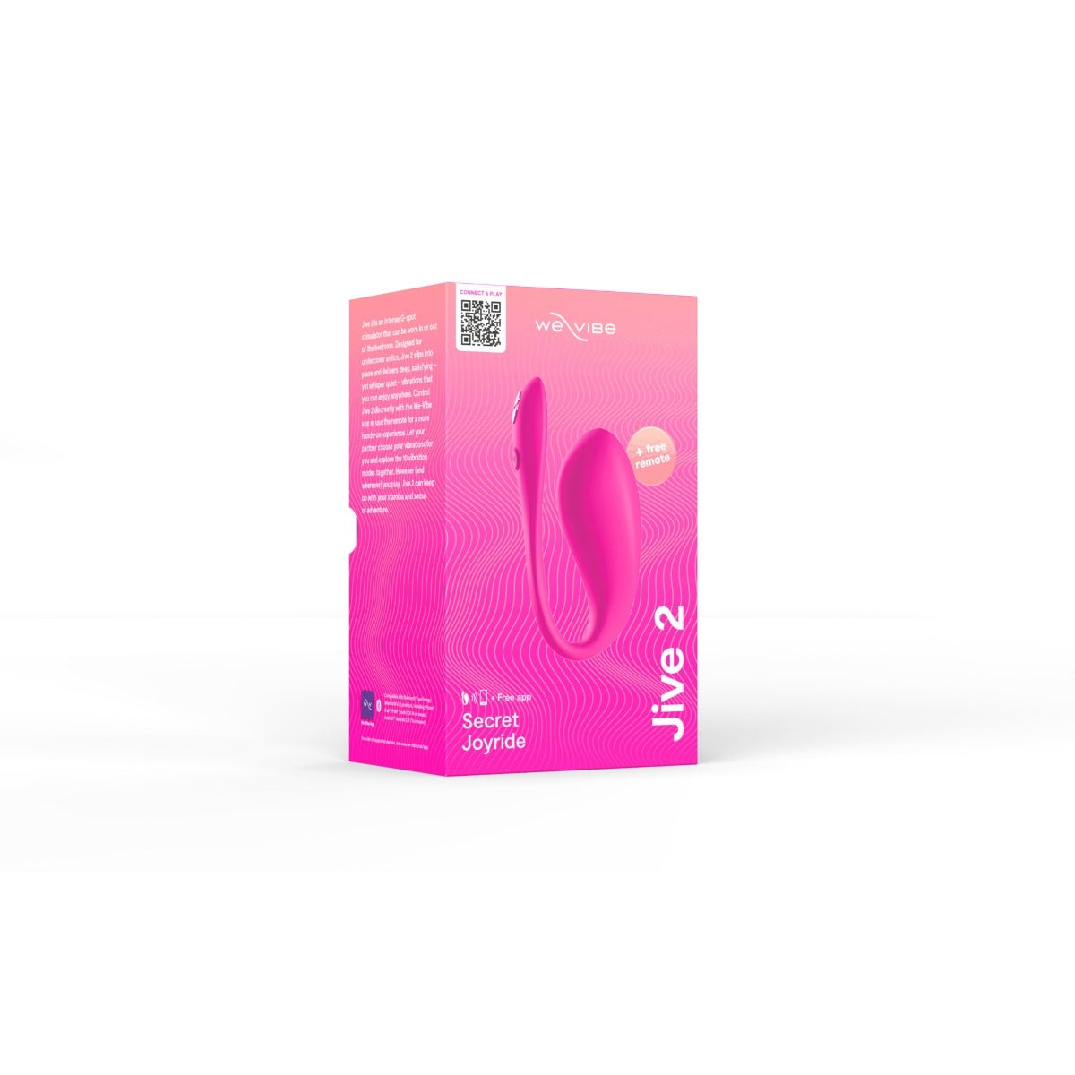 We-Vibe Jive 2 Egg Vibrator With Remote And App Control Electric Pink