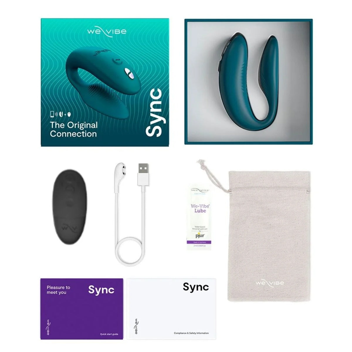 We-Vibe Sync 2nd Gen Couples Vibrator Velvet Green