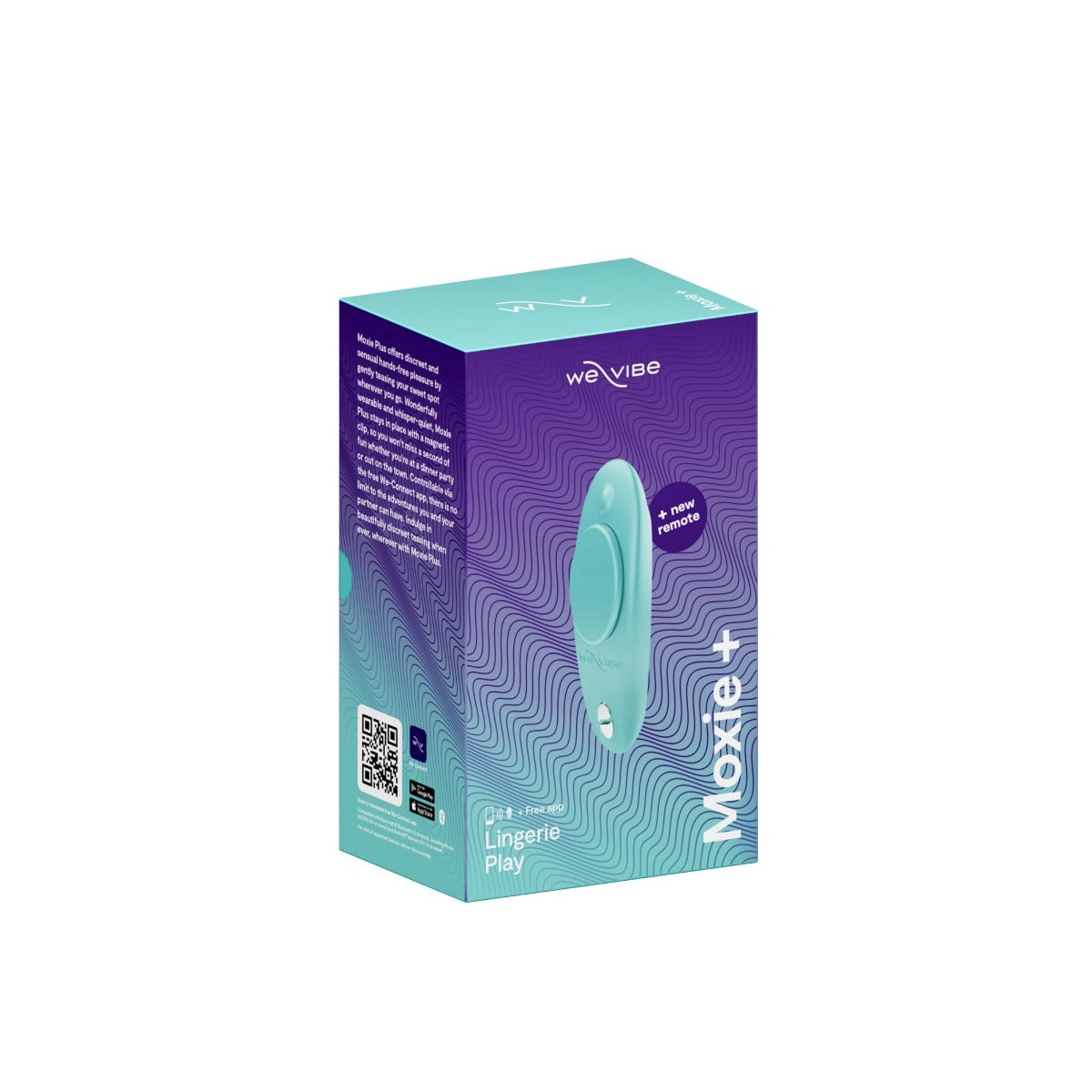 We-Vibe Moxie+ Wearable Clitoral Vibrator Aqua New