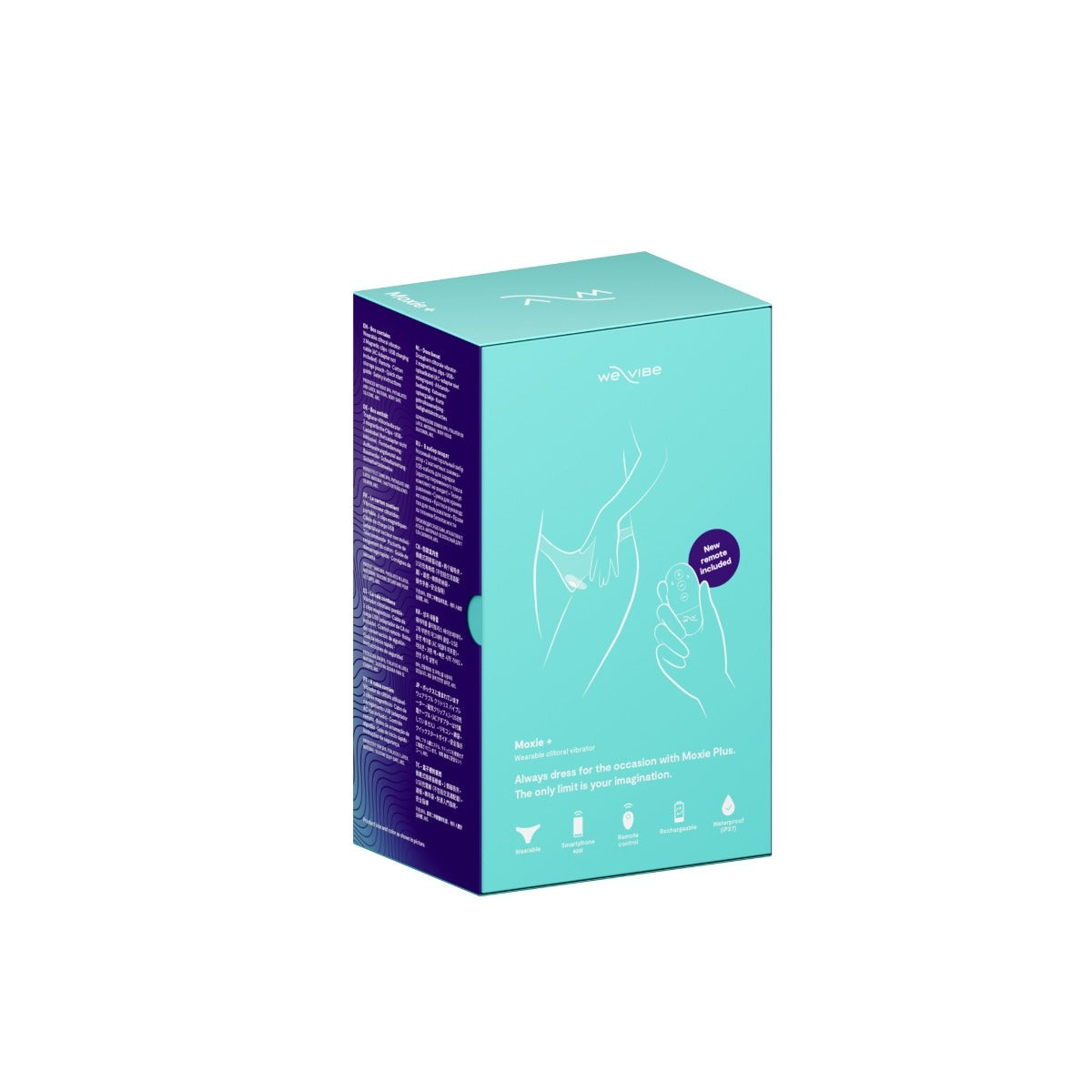 We-Vibe Moxie+ Wearable Clitoral Vibrator Aqua New