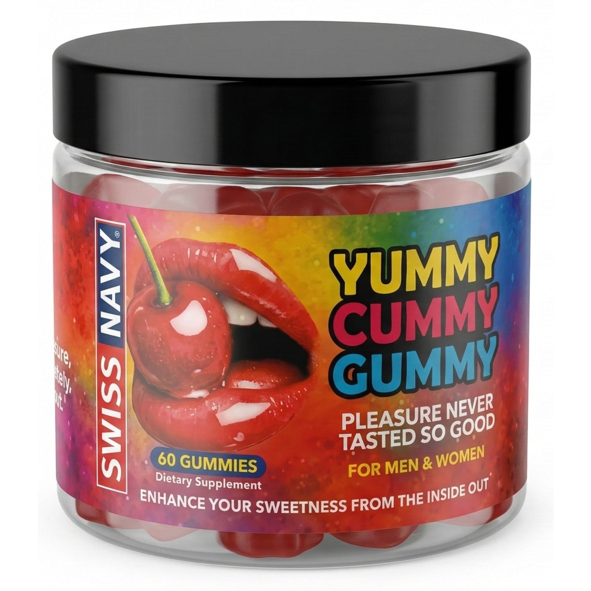 Swiss Navy Yummy Cummy Gummy 60 Piece Jar