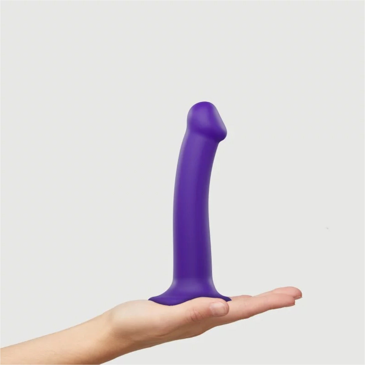 Strap On Me Semi-Realistic Dual Density Bendable Dildo Purple - M