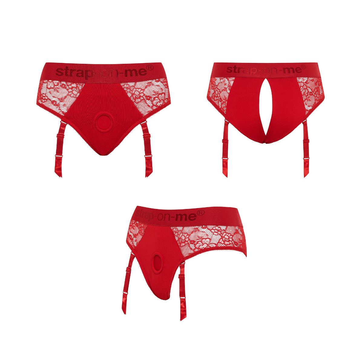 Strap On Me Harness Lingerie Diva - L - Red