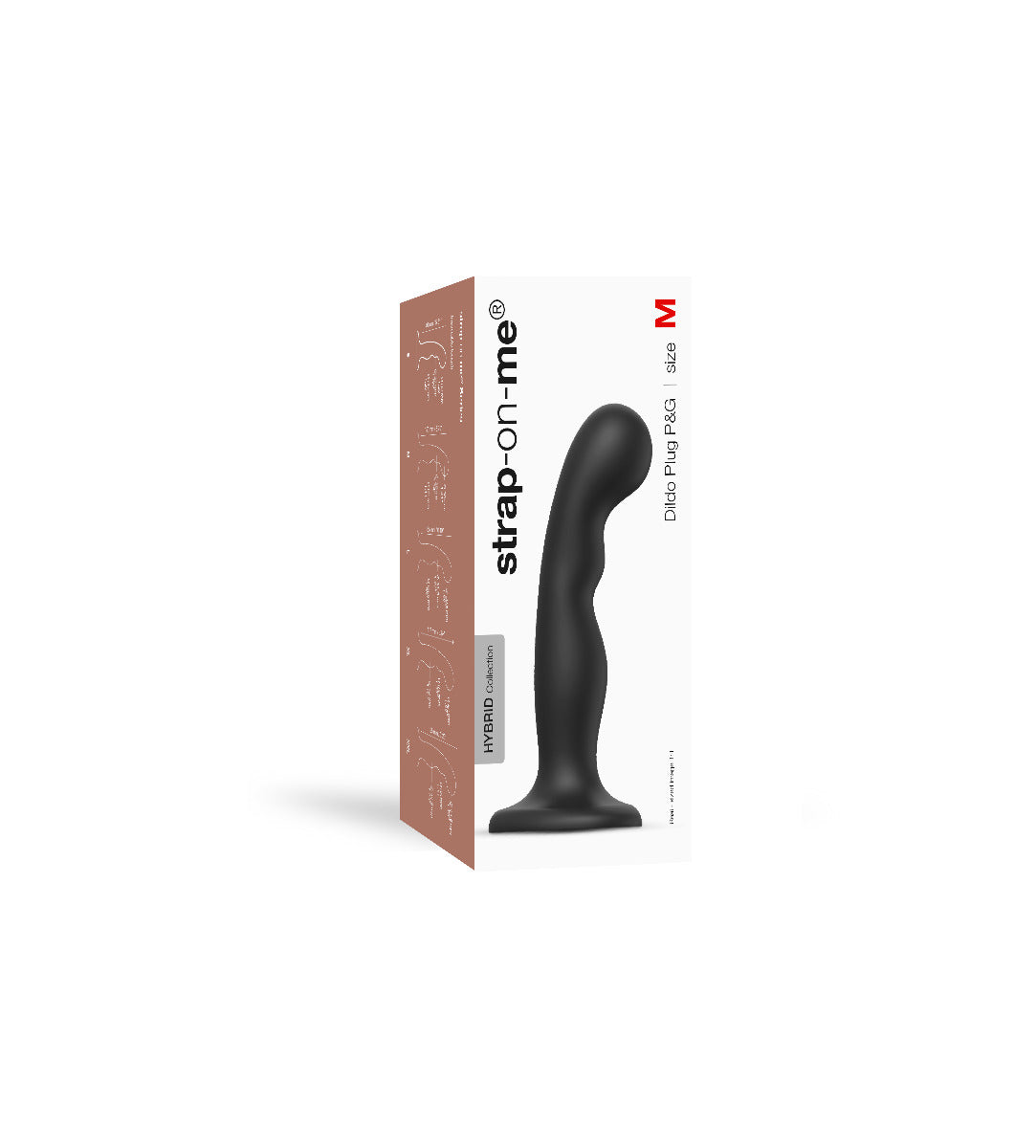 Strap On Me Dildo Plug P&G Black - M