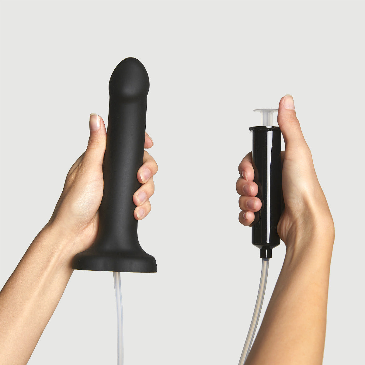 Strap On Me Squirting Cum Dildo Semi-Realiste Black - L