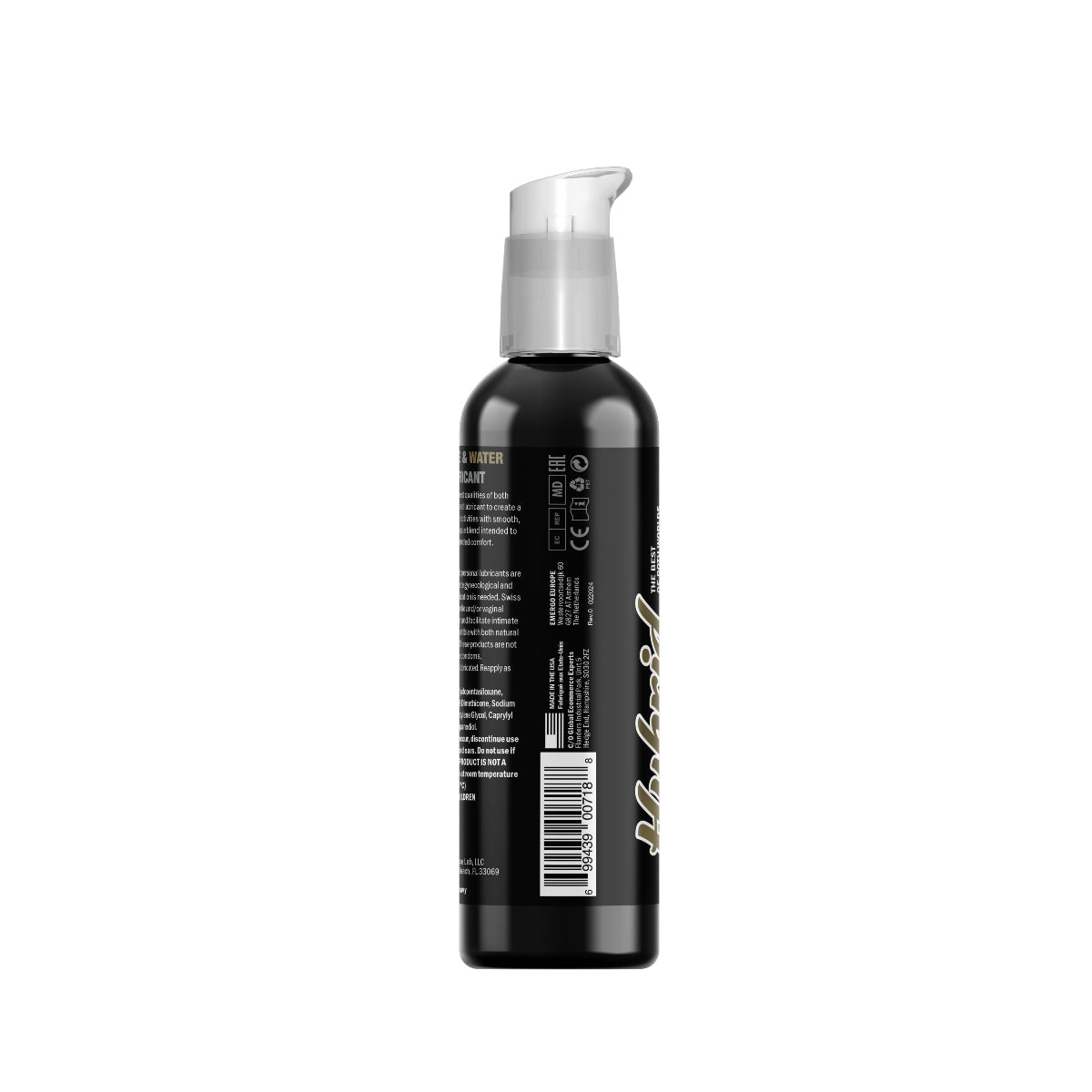 Swiss Navy Hybrid Premium Silicone and Water Based Lubricant 2oz
