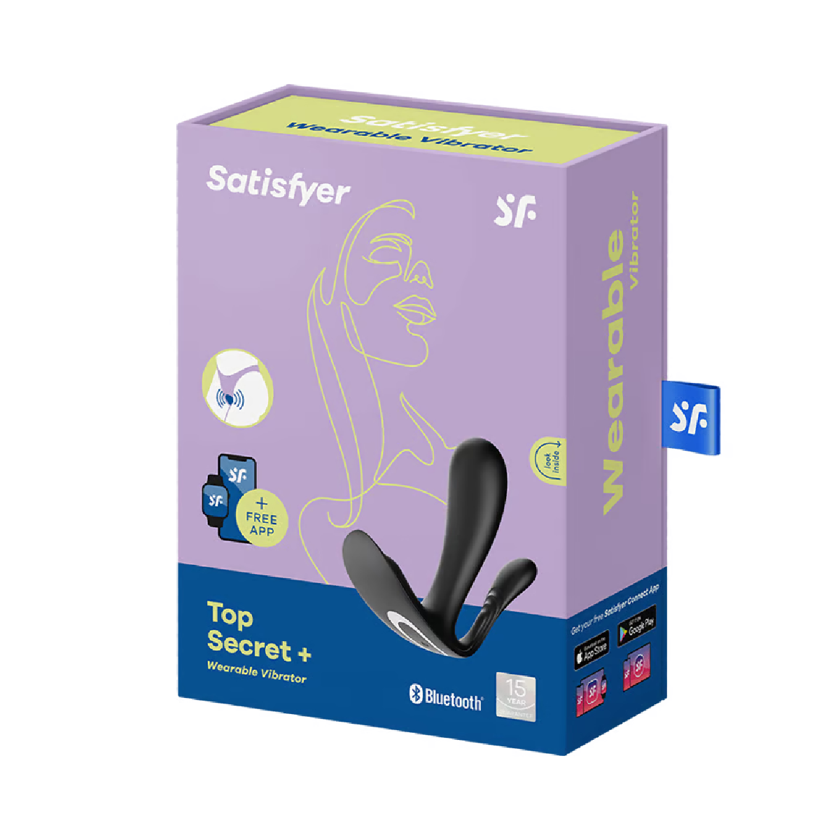 Satisfyer Top Secret+ Black Wearable Vibrator